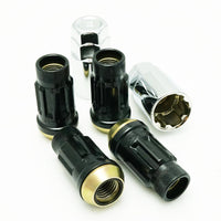Wheel Mate Muteki SR45R Lug Nut Kit Lock Set 12x1.5 45mm - Black - and Tire Accessories