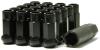 Wheel Mate Muteki SR48 Open End Lug Nuts - Black 12x1.50 48mm - and Tire Accessories