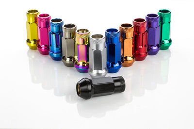 Wheel Mate Muteki SR48 Open End Lug Nuts - Green 12x1.50 48mm - and Tire Accessories