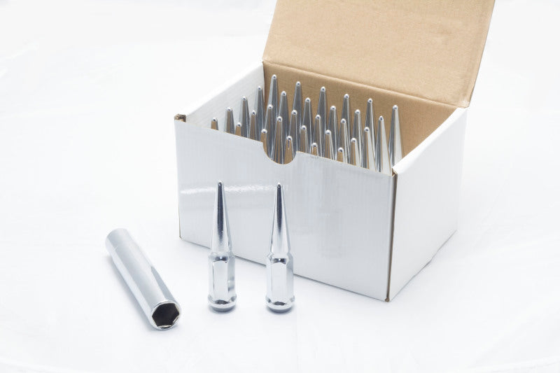 Wheel Mate Spiked Lug Nuts Set of 32 - Chrome 9/16in - and Tire Accessories