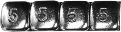 K&l Wheel Weights 5 Gram Chrome 360 Piece/box - Harddrive Products