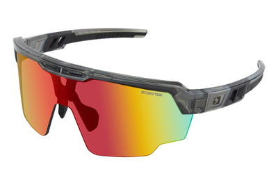 Bobster Wheelie Cycling Sunglass Gloss Clr Gry Smoked Blk/rd Re - Grey Smoke - Apparel Collection