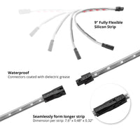 Xk Glow White Led Strip 10pc Kit - Amber - Harddrive Products
