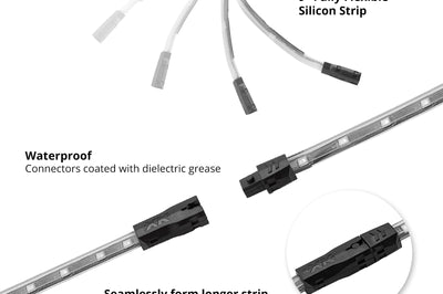 Xk Glow White Led Strip 10pc Kit - Harddrive Products