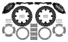 Wilwood 17-21 Can-Am X3RS Black 6-Piston Front Kit 11.25in - Drilled Rotors - Brakes & Pads