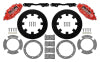 Wilwood 17-21 Can-Am X3RS Red 6-Piston Rear Kit 11.25in - Undrilled Rotors - Brakes & Pads
