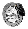 Wilwood 55-57 Chevrolet Bel Air Forged Dynalite Front Big Brake Kit - Black - Brakes Rotors & Pads