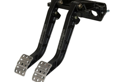 Wilwood Adjustable-Tandem Dual Pedal - Brake / Clutch - Fwd. Swing Mount - 6.25:1 - Black E-Coat - Interior Accessories