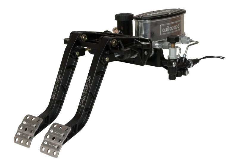 Wilwood Adjustable-Tandem Dual Pedal - Brake / Clutch - Fwd. Swing Mount - 6.25:1 - Black E-Coat - Interior Accessories
