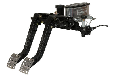 Wilwood Adjustable-Tandem Dual Pedal - Brake / Clutch - Fwd. Swing Mount - 6.25:1 - Black E-Coat - Interior Accessories