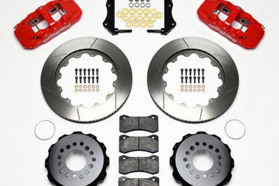 Wilwood AERO4 Rear Kit 14.25in Red 2006-10 Magnum/Challngr/Chrgr/300C - Brakes Rotors & Pads