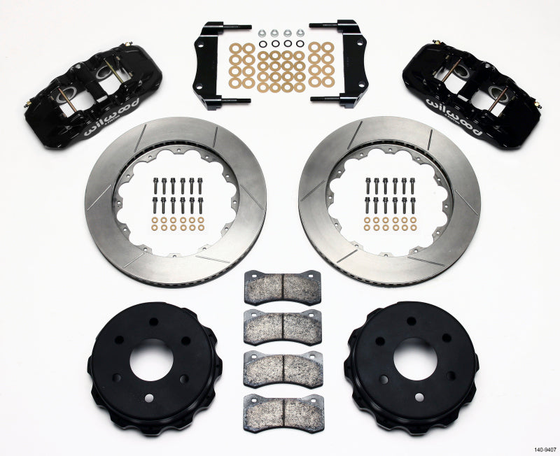 Wilwood AERO4 RearTruck Kit 14.25in 1999-2010 GM 1500-SUV 1 Piston OE Caliper - Brakes Rotors & Pads