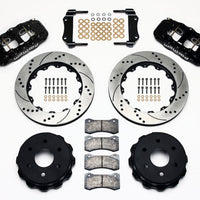 Wilwood AERO4 RearTruck Kit 14.25in Drilled 1999-2010 GM 1500-SUV 1 Piston OE Caliper - Brakes Rotors & Pads
