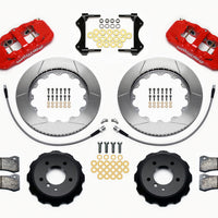 Wilwood AERO6 Front Hat Kit 14.00 Red 2007-2011 BMW E90 Series w/Lines - Brakes Rotors & Pads