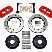 Wilwood AERO6 Front Truck Kit 14.25in Drill Red 1999-2014 GM Truck/SUV 1500 - Brakes Rotors & Pads