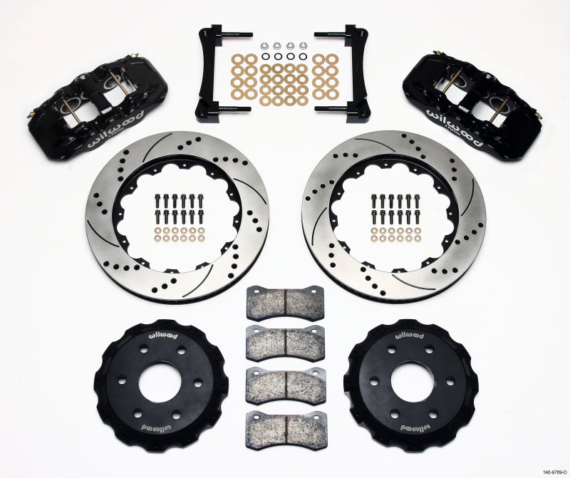 Wilwood AERO6 Front Truck Kit 14.25in Drilled 1999-2014 GM Truck/SUV 1500 - Brakes Rotors & Pads