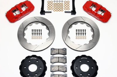 Wilwood AERO6 Front Truck Kit 14.25in Red 1999-2014 GM Truck/SUV 1500 - Brakes Rotors & Pads