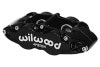Wilwood Caliper-Narrow Superlite 4R - Black 1.12/1.12in Pistons 1.10in Disc - Brakes Rotors & Pads