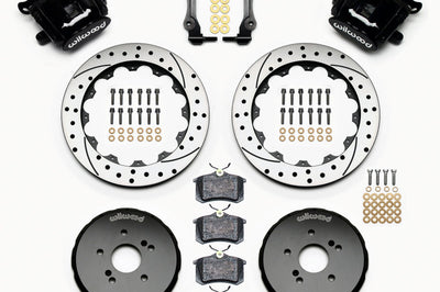 Wilwood Combination Parking Brake Rear Kit 12.88in Drilled Honda S2000 - Brakes Rotors & Pads