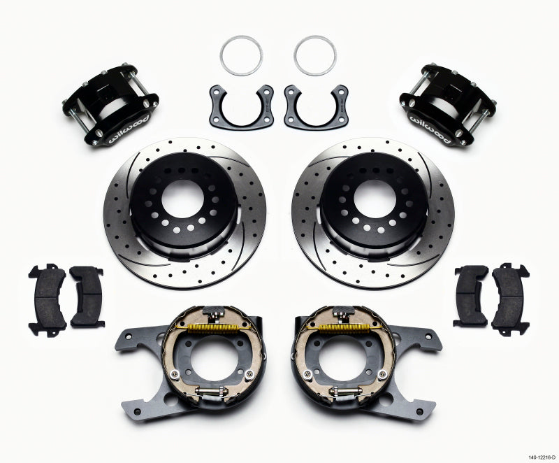 Wilwood D154 P/S Park Brake Kit Drilled Big Ford New Style 2.36in Offset - Brakes Rotors & Pads