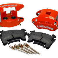 Wilwood D154 Rear Caliper Kit - Red 1.12 / 1.12in Piston 0.81in Rotor - Brakes Rotors & Pads