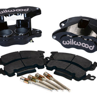 Wilwood D52 Front Caliper Kit - Black Pwdr 2.00 / 2.00in Piston 1.04in Rotor - Brakes Rotors & Pads