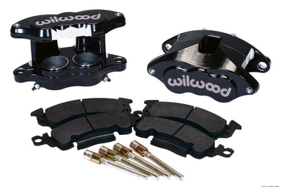 Wilwood D52 Front Caliper Kit - Black Pwdr 2.00 / 2.00in Piston 1.04in Rotor - Brakes Rotors & Pads