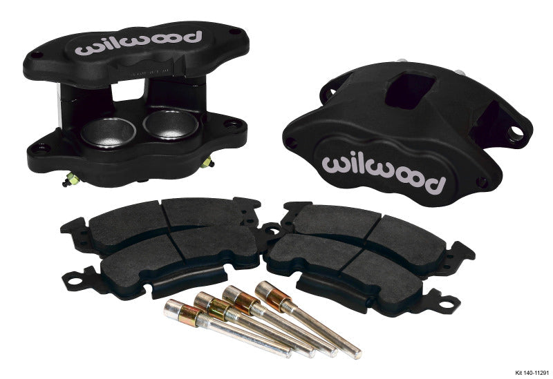 Wilwood D52 Front Caliper Kit - Gray Type III Ano 2.00 / 2.00in Piston 1.04in Rotor - Brakes Rotors & Pads