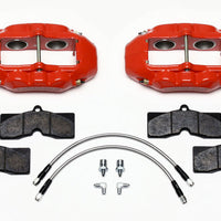 Wilwood D8-4 Front Caliper Kit Red Corvette C2 / C3 65-82 - Brakes Rotors & Pads