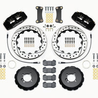 Wilwood Dynapro 6 Front Hat Kit 12.88in Drilled 2002-Up Mini Cooper w/ Lines - Brakes Rotors & Pads