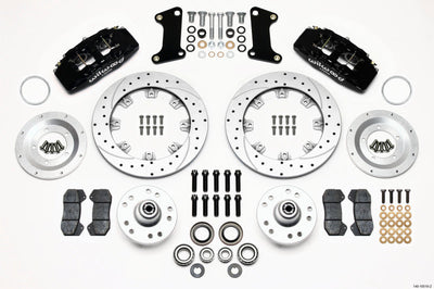 Wilwood Dynapro 6 Front Hub Kit 12.19in Drill-Zinc 67-69 Camaro (*Line Needed*) - Brakes Rotors & Pads