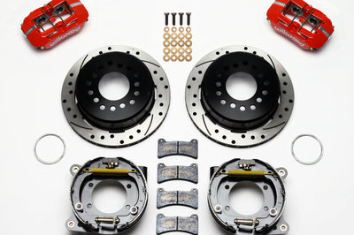 Wilwood Dynapro Low-Profile 11.00in P-Brake Kit Drill-Red 93-97 Camaro/Firebird 2.75in Offset - Brakes Rotors & Pads