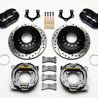 Wilwood Dynapro Low-Profile 11.00in P-Brake Kit Drilled Mopar/Dana 2.50in Off w/Snap Ring Brng - Brakes Rotors & Pads
