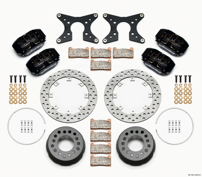 Wilwood Dynapro Lug Mount Dual Rear Dynamic Kit SA Drilled Big Ford 2.36in Offset - Brakes Rotors & Pads