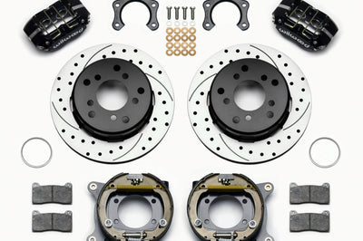 Wilwood Dynapro Lug Mount P/S Park Brake Kit Drilled Big Ford New 2.38in Off Bronco 5 x 5.50 - Brakes Rotors & Pads