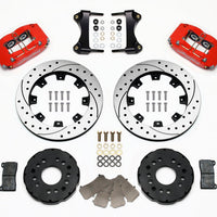 Wilwood Dynapro Radial Front Kit 12.19in Drilled Red 95-99 Mitsubishi Eclipse (*Line Needed*) - Brakes Rotors & Pads