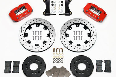 Wilwood Dynapro Radial Front Kit 12.19in Drilled Red 95-99 Mitsubishi Eclipse (*Line Needed*) - Brakes Rotors & Pads