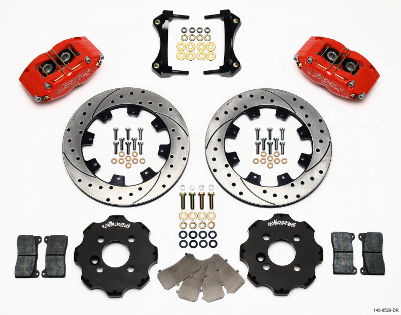 Wilwood Dynapro Radial Front Kit 12.19in Drilled Red Mini Cooper - Brakes Rotors & Pads