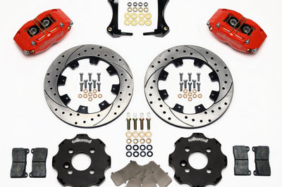 Wilwood Dynapro Radial Front Kit 12.19in Drilled Red Mini Cooper - Brakes Rotors & Pads