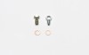 Wilwood Fitting Kit -3 Male w/ 3/8-24 Banjo Bolt (For Outlet Master Cylinders) - Brakes Rotors & Pads