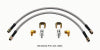 Wilwood Flexline Kit 18inch M10x1.50 IF 1/8-27 NPT 90 Degree - Brakes Rotors & Pads