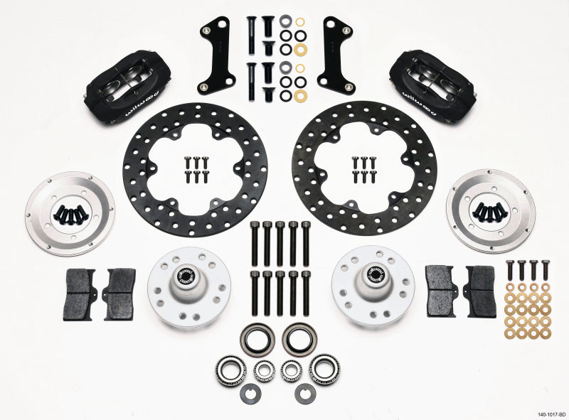 Wilwood Forged Dynalite Front Drag Kit Drilled Rotor 67-69 Camaro 64-72 Nova Chevelle - Brakes Rotors & Pads
