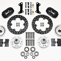 Wilwood Forged Dynalite Front Drag Kit Drilled Rotor 67-69 Camaro 64-72 Nova Chevelle - Brakes Rotors & Pads