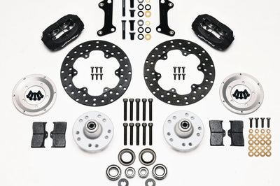 Wilwood Forged Dynalite Front Drag Kit Drilled Rotor 67-69 Camaro 64-72 Nova Chevelle - Brakes Rotors & Pads