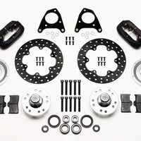 Wilwood Forged Dynalite Front Drag Kit Drilled Rotor 87-93 Mustang 84-86 SVO 5 Lug - Brakes Rotors & Pads