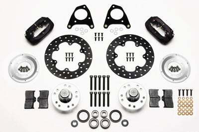 Wilwood Forged Dynalite Front Drag Kit Drilled Rotor 87-93 Mustang 84-86 SVO 5 Lug - Brakes Rotors & Pads