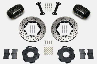 Wilwood Forged Dynalite Front Hat Kit 11.00in Drilled Integra/Civic w/Fac.240mm Rtr - Brakes Rotors & Pads