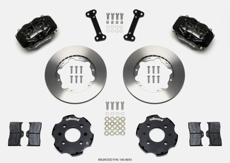 Wilwood Forged Dynalite Front Hat Kit 11.00in Integra/Civic w/Fac.240mm Rtr - Brakes Rotors & Pads
