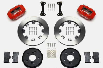 Wilwood Forged Dynalite Front Hat Kit 12.19in Red 02-06 Acura RSX-5 Lug - Brakes Rotors & Pads