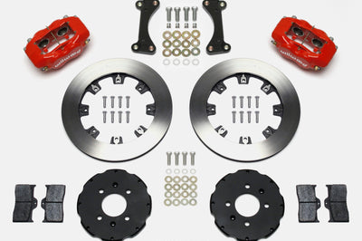 Wilwood Forged Dynalite Front Hat Kit 12.19in Red 90-99 Civic w/240 mm Disc - Brakes Rotors & Pads